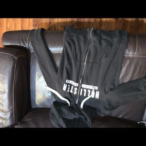 Black hollister zip up